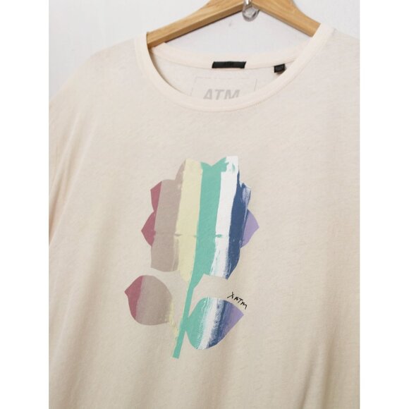 ATM Men's XL High Twist Hi Torsion Jersey Crew Neck Tee T Shirt Stucco $125 - Picture 16 of 16